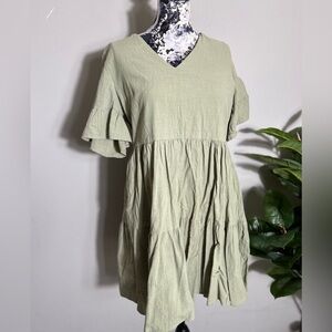 Fancyinn green baby doll dress